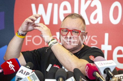  21.01.2019 WARSZAWA<br />KONFERENCJA PRASOWA WOSP<br />N/Z JERZY JUREK OWSIAK<br /> 