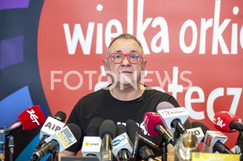  21.01.2019 WARSZAWA<br />KONFERENCJA PRASOWA WOSP<br />N/Z JERZY JUREK OWSIAK<br /> 