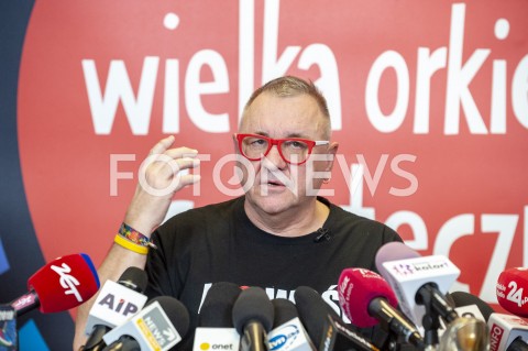  21.01.2019 WARSZAWA<br />KONFERENCJA PRASOWA WOSP<br />N/Z JERZY JUREK OWSIAK<br /> 
