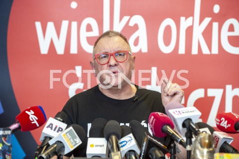  21.01.2019 WARSZAWA<br />KONFERENCJA PRASOWA WOSP<br />N/Z JERZY JUREK OWSIAK<br /> 