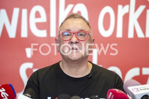  21.01.2019 WARSZAWA<br />KONFERENCJA PRASOWA WOSP<br />N/Z JERZY JUREK OWSIAK<br /> 
