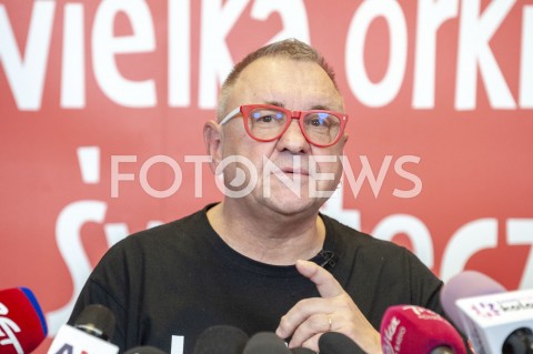  21.01.2019 WARSZAWA<br />KONFERENCJA PRASOWA WOSP<br />N/Z JERZY JUREK OWSIAK<br /> 