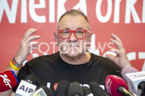  21.01.2019 WARSZAWA<br />KONFERENCJA PRASOWA WOSP<br />N/Z JERZY JUREK OWSIAK<br /> 