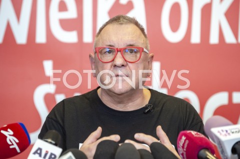  21.01.2019 WARSZAWA<br />KONFERENCJA PRASOWA WOSP<br />N/Z JERZY JUREK OWSIAK<br /> 