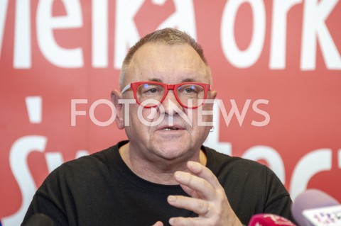  21.01.2019 WARSZAWA<br />KONFERENCJA PRASOWA WOSP<br />N/Z JERZY JUREK OWSIAK<br /> 