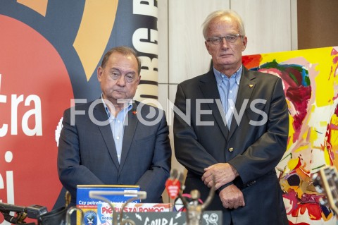  21.01.2019 WARSZAWA<br />KONFERENCJA PRASOWA WOSP<br />N/Z PIOTR BURCZYNSKI DAWID ZUCHOWICZ<br /> 