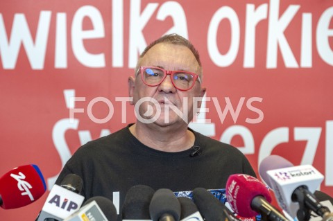  21.01.2019 WARSZAWA<br />KONFERENCJA PRASOWA WOSP<br />N/Z JERZY JUREK OWSIAK<br /> 