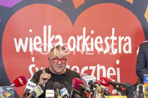  21.01.2019 WARSZAWA<br />KONFERENCJA PRASOWA WOSP<br />N/Z JERZY JUREK OWSIAK<br /> 