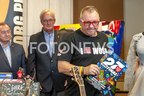  21.01.2019 WARSZAWA<br />KONFERENCJA PRASOWA WOSP<br />N/Z JERZY JUREK OWSIAK PIOTR BURCZYNSKI DAWID ZUCHOWICZ<br /> 