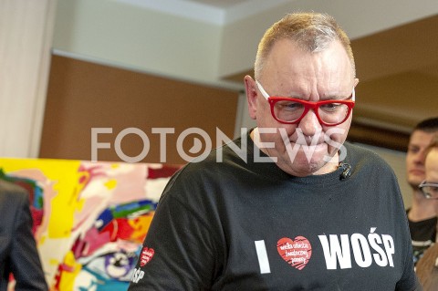  21.01.2019 WARSZAWA<br />KONFERENCJA PRASOWA WOSP<br />N/Z JERZY JUREK OWSIAK PIOTR BURCZYNSKI<br /> 
