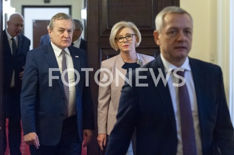  21.01.2019 WARSZAWA<br />POSIEDZENIE RADY MINISTROW<br />POSIEDZENIE RZADU<br />N/Z PIOTR GLINSKI MARZENA MACHALEK<br /> 