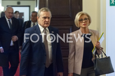  21.01.2019 WARSZAWA<br />POSIEDZENIE RADY MINISTROW<br />POSIEDZENIE RZADU<br />N/Z PIOTR GLINSKI MARZENA MACHALEK<br /> 