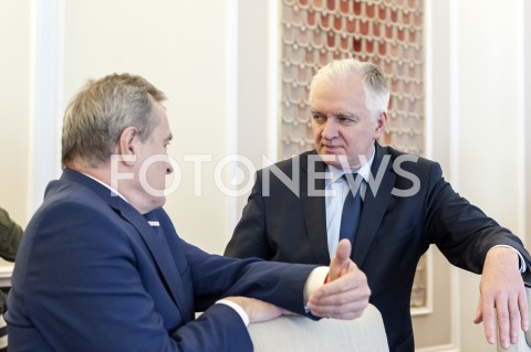  21.01.2019 WARSZAWA<br />POSIEDZENIE RADY MINISTROW<br />POSIEDZENIE RZADU<br />N/Z JAROSLAW GOWIN PIOTR GLINSKI<br /> 