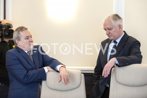  21.01.2019 WARSZAWA<br />POSIEDZENIE RADY MINISTROW<br />POSIEDZENIE RZADU<br />N/Z JAROSLAW GOWIN PIOTR GLINSKI<br /> 