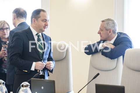  21.01.2019 WARSZAWA<br />POSIEDZENIE RADY MINISTROW<br />POSIEDZENIE RZADU<br />N/Z MAREK ZAGORSKI KONRAD SZYMANSKI<br /> 