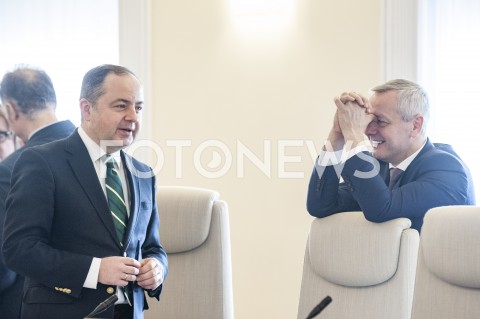  21.01.2019 WARSZAWA<br />POSIEDZENIE RADY MINISTROW<br />POSIEDZENIE RZADU<br />N/Z MAREK ZAGORSKI KONRAD SZYMANSKI<br /> 