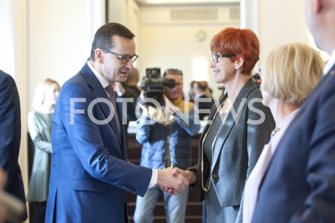 21.01.2019 WARSZAWA<br />POSIEDZENIE RADY MINISTROW<br />POSIEDZENIE RZADU<br />N/Z PREMIER MATEUSZ MORAWIECKI ELZBIETA RAFALSKA<br /> 
