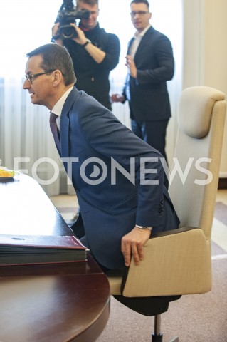  21.01.2019 WARSZAWA<br />POSIEDZENIE RADY MINISTROW<br />POSIEDZENIE RZADU<br />N/Z PREMIER MATEUSZ MORAWIECKI<br /> 