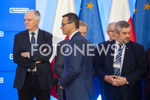  22.01.2019 WARSZAWA<br />#TWEETUP W KANCELARII PREZESA RADY MINISTROW<br />N/Z PREMIER MATEUSZ MORAWIECKI JAROSLAW GOWIN JAN KRZYSZTOF ARDANOWSKI<br /> 