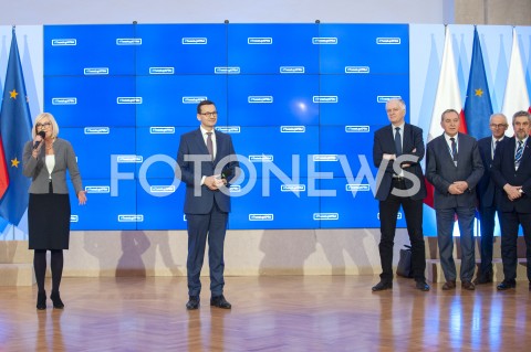  22.01.2019 WARSZAWA<br />#TWEETUP W KANCELARII PREZESA RADY MINISTROW<br />N/Z PREMIER MATEUSZ MORAWIECKI JOANNA KOPCINSKA JAROSLAW GOWIN HENRYK KOWALCZYK KRZYSZTOF TCHORZEWSKI JAN KRZYSZTOF ARDANOWSKI<br /> 