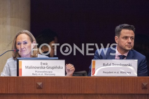 24.01.2019 WARSZAWA<br />POSIEDZENIE RADY MIASTA<br />N/Z EWA MALINOWSKA GRUPINSKA RAFAL TRZASKOWSKI<br /> 