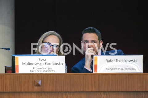  24.01.2019 WARSZAWA<br />POSIEDZENIE RADY MIASTA<br />N/Z EWA MALINOWSKA GRUPINSKA RAFAL TRZASKOWSKI<br /> 