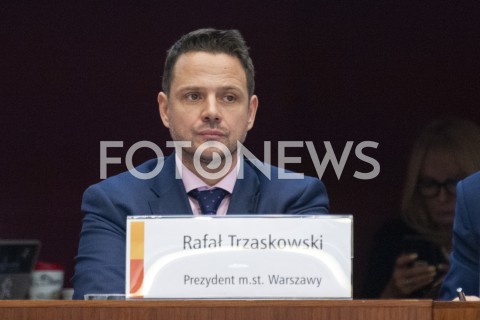  24.01.2019 WARSZAWA<br />POSIEDZENIE RADY MIASTA<br />N/Z RAFAL TRZASKOWSKI<br /> 