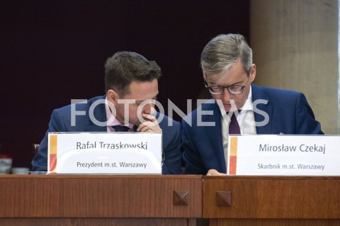  24.01.2019 WARSZAWA<br />POSIEDZENIE RADY MIASTA<br />N/Z RAFAL TRZASKOWSKI MIROSLAW CZEKAJ<br /> 