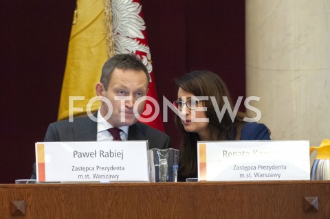  24.01.2019 WARSZAWA<br />POSIEDZENIE RADY MIASTA<br />N/Z PAWEL RABIEJ RENATA KAZNOWSKA<br /> 