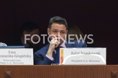  24.01.2019 WARSZAWA<br />POSIEDZENIE RADY MIASTA<br />N/Z RAFAL TRZASKOWSKI<br /> 