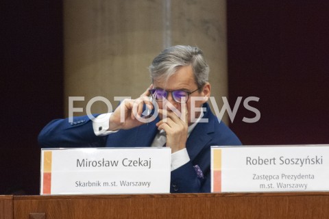  24.01.2019 WARSZAWA<br />POSIEDZENIE RADY MIASTA<br />N/Z MIROSLAW CZEKAJ<br /> 