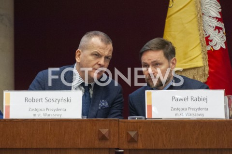  24.01.2019 WARSZAWA<br />POSIEDZENIE RADY MIASTA<br />N/Z ROBERT SOSZYNSKI <br /> 