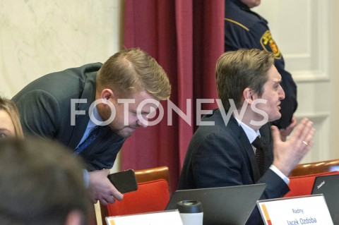  24.01.2019 WARSZAWA<br />POSIEDZENIE RADY MIASTA<br />N/Z SEBASTIAN KALETA JACEK OZDOBA<br /> 