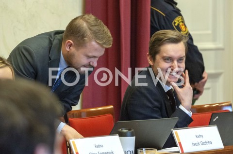  24.01.2019 WARSZAWA<br />POSIEDZENIE RADY MIASTA<br />N/Z SEBASTIAN KALETA JACEK OZDOBA<br /> 