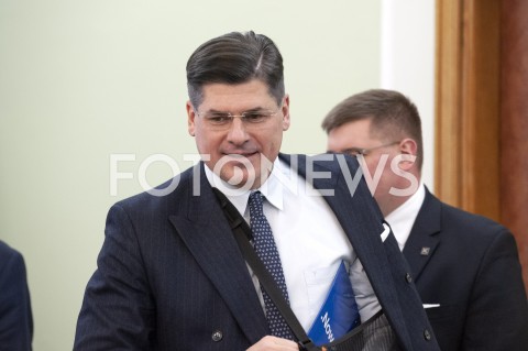  25.01.2019 WARSZAWA SEJM<br />SPOTKANIE PREMIERA Z PRZEDSTAWICIELAMI UGRUPOWAN OPOZYCYJNYCH<br />N/Z PAWEL PUDLOWSKI<br /> 
