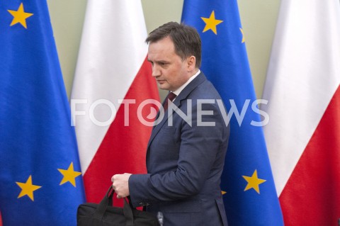  25.01.2019 WARSZAWA SEJM<br />SPOTKANIE PREMIERA Z PRZEDSTAWICIELAMI UGRUPOWAN OPOZYCYJNYCH<br />N/Z ZBIGNIEW ZIOBRO<br /> 