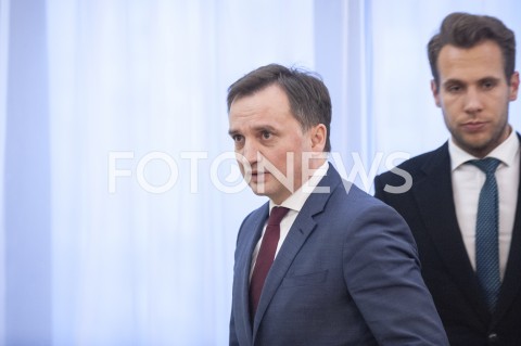  25.01.2019 WARSZAWA SEJM<br />SPOTKANIE PREMIERA Z PRZEDSTAWICIELAMI UGRUPOWAN OPOZYCYJNYCH<br />N/Z ZBIGNIEW ZIOBRO JAN KANTHAK<br /> 