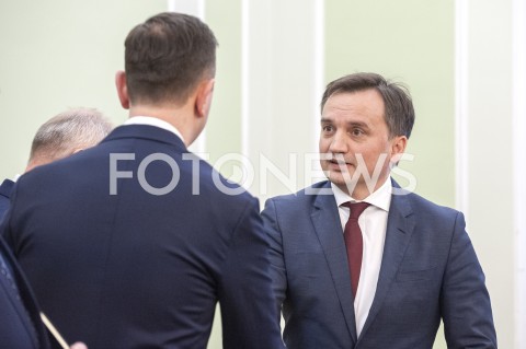  25.01.2019 WARSZAWA SEJM<br />SPOTKANIE PREMIERA Z PRZEDSTAWICIELAMI UGRUPOWAN OPOZYCYJNYCH<br />N/Z ZBIGNIEW ZIOBRO WLADYSLAW KOSINIAK KAMYSZ<br /> 