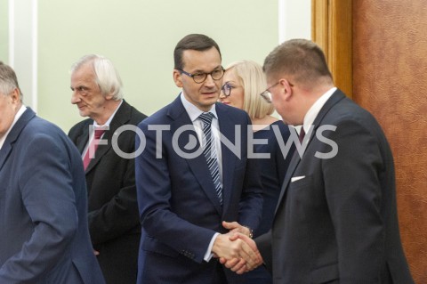 Spotkanie premiera Mateusza Morawieckiego z przedstawicielami ugrupowań opozycyjnych w Warszawie