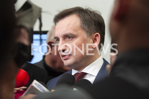  25.01.2019 WARSZAWA SEJM<br />SPOTKANIE PREMIERA Z PRZEDSTAWICIELAMI UGRUPOWAN OPOZYCYJNYCH<br />N/Z ZBIGNIEW ZIOBRO<br /> 