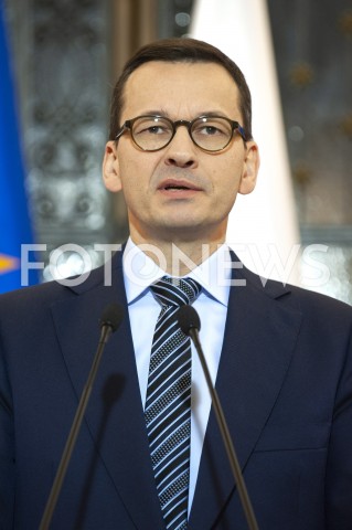  25.01.2019 WARSZAWA SEJM<br />SPOTKANIE PREMIERA Z PRZEDSTAWICIELAMI UGRUPOWAN OPOZYCYJNYCH<br />N/Z PREMIER MATEUSZ MORAWIECKI<br /> 