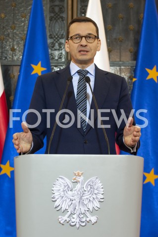  25.01.2019 WARSZAWA SEJM<br />SPOTKANIE PREMIERA Z PRZEDSTAWICIELAMI UGRUPOWAN OPOZYCYJNYCH<br />N/Z PREMIER MATEUSZ MORAWIECKI<br /> 