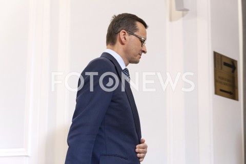  25.01.2019 WARSZAWA SEJM<br />SPOTKANIE PREMIERA Z PRZEDSTAWICIELAMI UGRUPOWAN OPOZYCYJNYCH<br />N/Z PREMIER MATEUSZ MORAWIECKI<br /> 