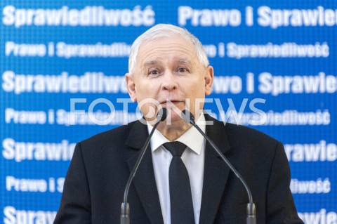  26.01.2019 WARSZAWA<br />KONFERENCJA KLUBU PARLAMENTARNEGO PIS ZASADY PROWADZENIA POLITYKI ROZWOJU W POLSCE<br />N/Z PREZES JAROSLAW KACZYNSKI<br /> 