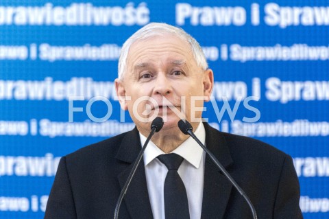  26.01.2019 WARSZAWA<br />KONFERENCJA KLUBU PARLAMENTARNEGO PIS ZASADY PROWADZENIA POLITYKI ROZWOJU W POLSCE<br />N/Z PREZES JAROSLAW KACZYNSKI<br /> 