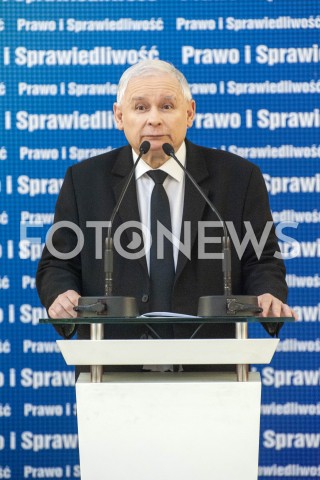  26.01.2019 WARSZAWA<br />KONFERENCJA KLUBU PARLAMENTARNEGO PIS ZASADY PROWADZENIA POLITYKI ROZWOJU W POLSCE<br />N/Z PREZES JAROSLAW KACZYNSKI<br /> 