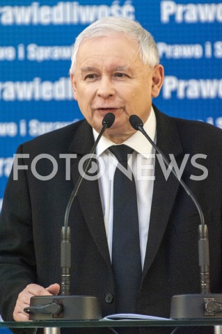  26.01.2019 WARSZAWA<br />KONFERENCJA KLUBU PARLAMENTARNEGO PIS ZASADY PROWADZENIA POLITYKI ROZWOJU W POLSCE<br />N/Z PREZES JAROSLAW KACZYNSKI<br /> 