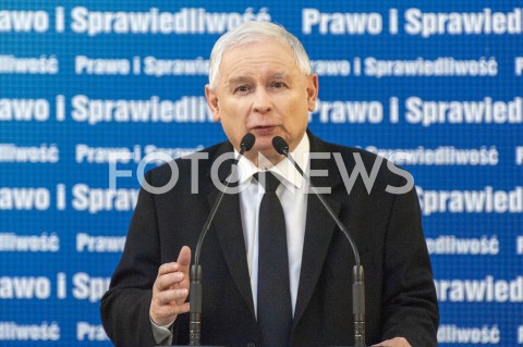  26.01.2019 WARSZAWA<br />KONFERENCJA KLUBU PARLAMENTARNEGO PIS ZASADY PROWADZENIA POLITYKI ROZWOJU W POLSCE<br />N/Z PREZES JAROSLAW KACZYNSKI<br /> 