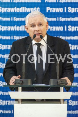  26.01.2019 WARSZAWA<br />KONFERENCJA KLUBU PARLAMENTARNEGO PIS ZASADY PROWADZENIA POLITYKI ROZWOJU W POLSCE<br />N/Z PREZES JAROSLAW KACZYNSKI<br /> 