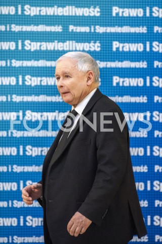  26.01.2019 WARSZAWA<br />KONFERENCJA KLUBU PARLAMENTARNEGO PIS ZASADY PROWADZENIA POLITYKI ROZWOJU W POLSCE<br />N/Z PREZES JAROSLAW KACZYNSKI<br /> 